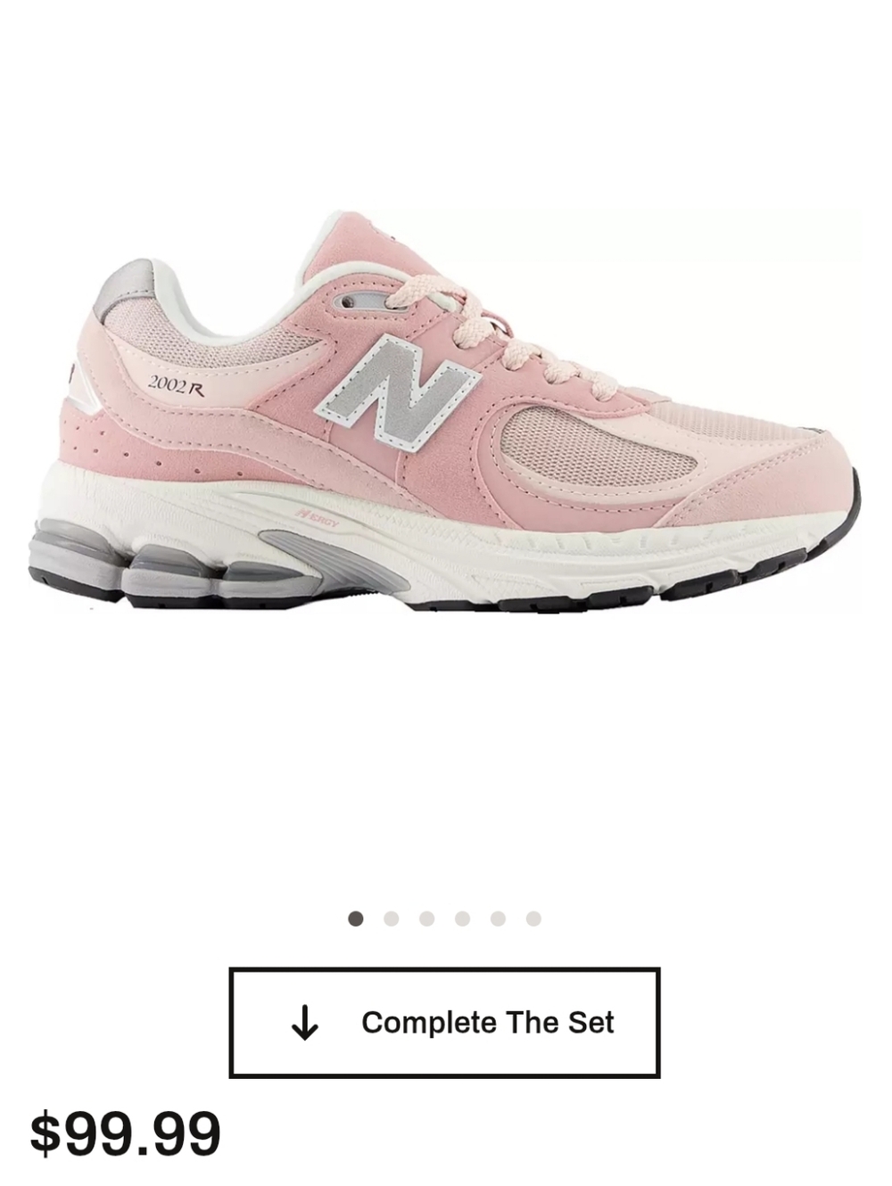 New Balance Grade School 2002R Girls Pink Running Sneakers